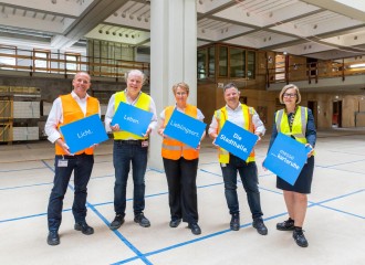 Die Modernisierung der Stadthalle liegt im Zeitplan