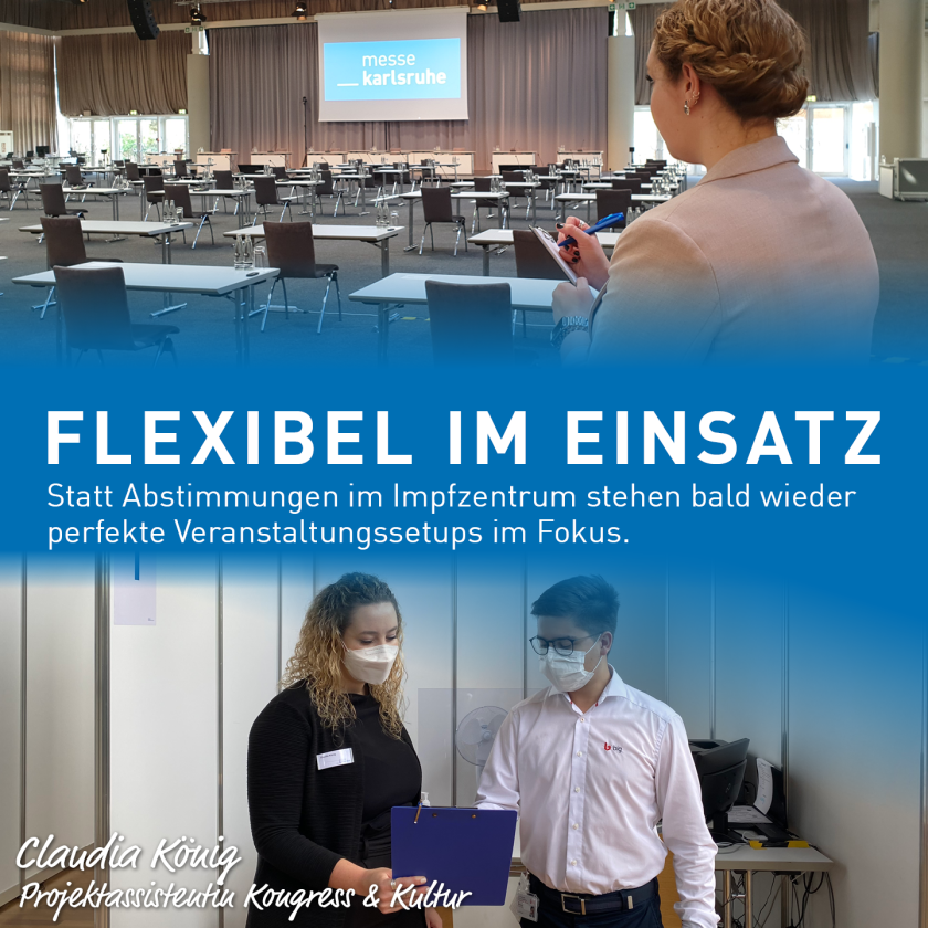 Eine Kampagne des Impfzentrums in Karlsruhe mit dem Motto 