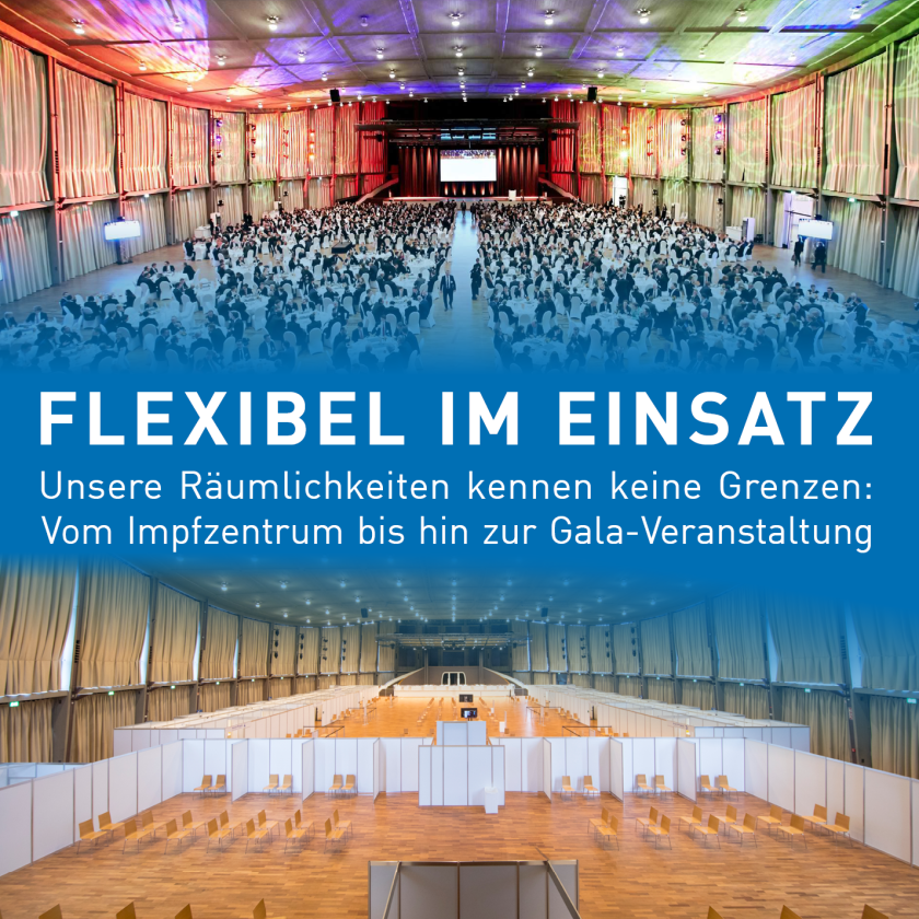 Messe Karlsruhe als Impfstandort 