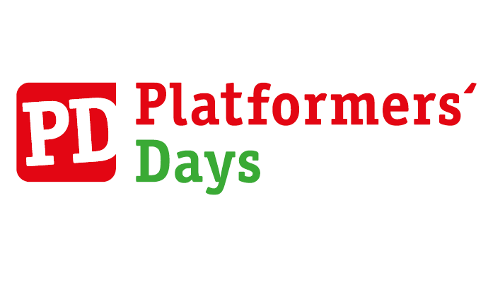 Logo der Platformers Days, die Fachmesse für mobile Hebe- und Höhenzugangstechnik.