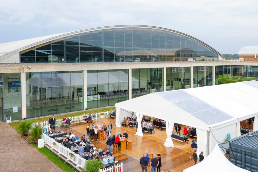 Das Atrium auf dem Rheinstetter Messegelände 