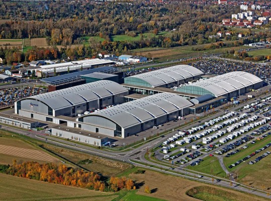 Parkierungsflächen der Messe Karlsruhe 