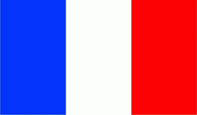 Frankreich Landesflagge Grafik 