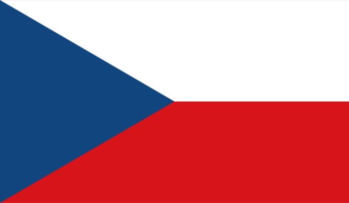 Tschechische Republik Flagge