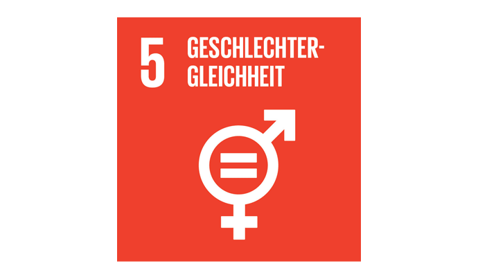 UN Nachhaltigkeitsziel Icon 5 Geschlechtergleichheit