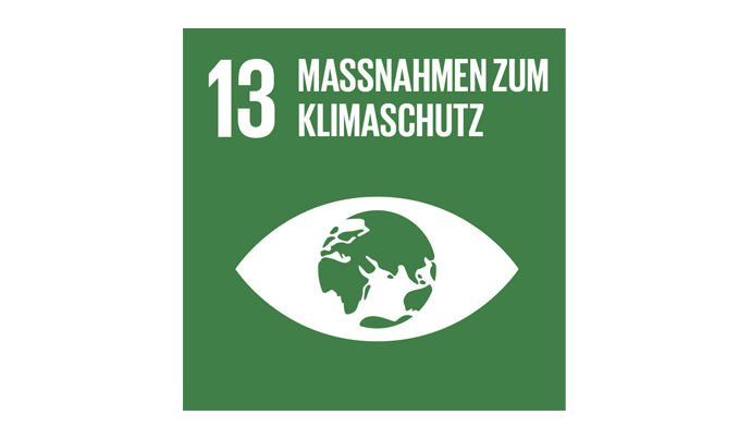 UN Nachhaltigkeitsziel Icon 13 Maßnahmen zum Klimaschutz