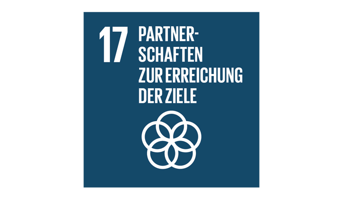 UN Nachhaltigkeitsziel Icon 17 Partnerschaften zur Erreichung der Ziele
